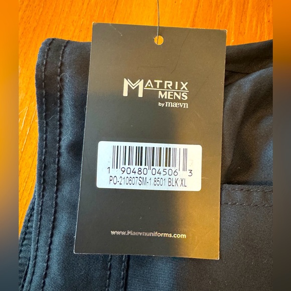 Men’s Matrix Maevn Scrub Pants- Joggers- XL- Black - New with Tags - Picture 6 of 7